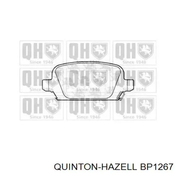 BP1267 QUINTON HAZELL задние тормозные колодки