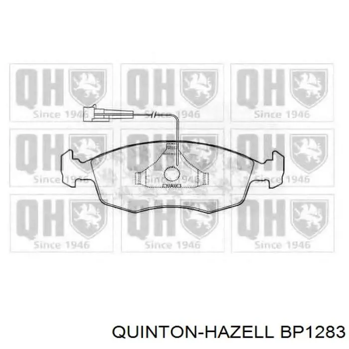 Купить BP1283 QUINTON HAZELL Колодки тормозные