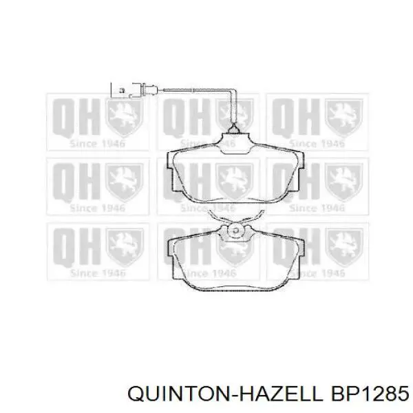 Задние тормозные колодки BP1285 QUINTON HAZELL