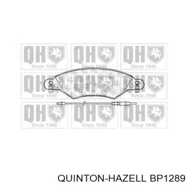 Передние тормозные колодки BP1289 QUINTON HAZELL