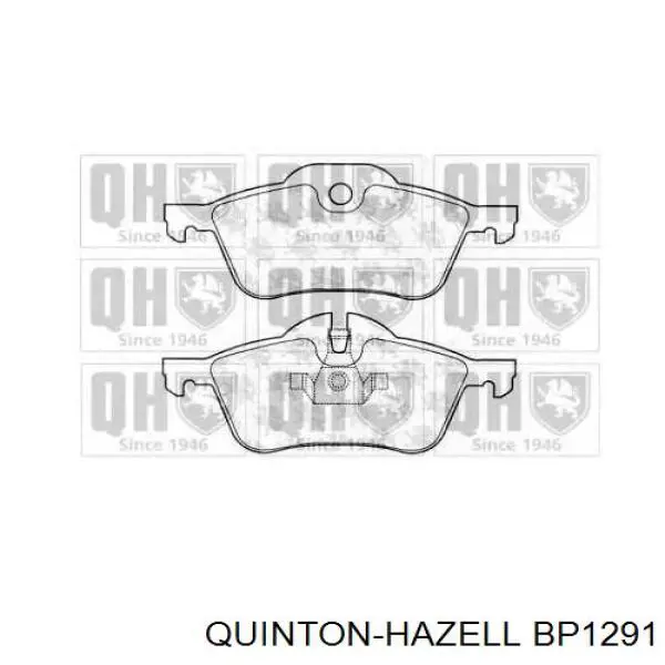 Передние тормозные колодки BP1291 QUINTON HAZELL