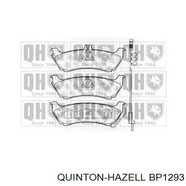 Задние тормозные колодки BP1293 QUINTON HAZELL