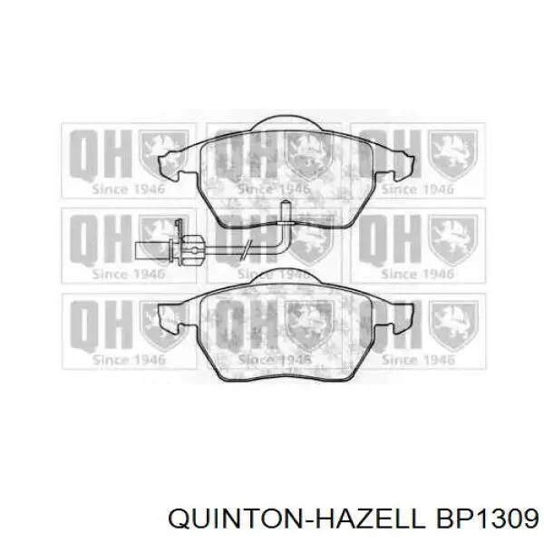 Передние тормозные колодки BP1309 QUINTON HAZELL