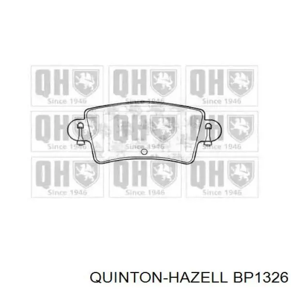 Задние тормозные колодки BP1326 QUINTON HAZELL