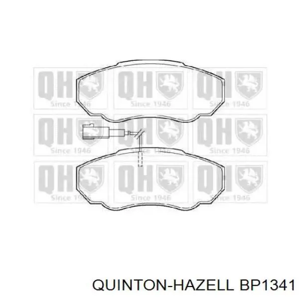 Передние тормозные колодки BP1341 QUINTON HAZELL