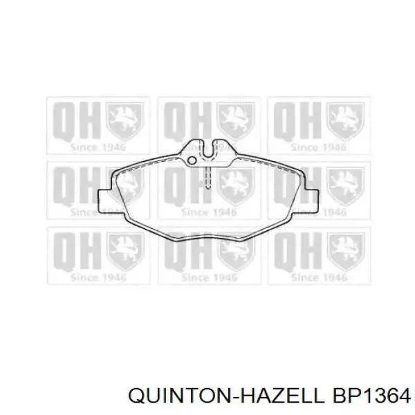 Передние тормозные колодки BP1364 QUINTON HAZELL