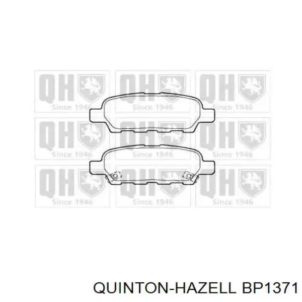 Задние тормозные колодки BP1371 QUINTON HAZELL