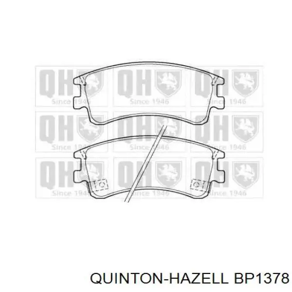 Передние тормозные колодки BP1378 QUINTON HAZELL