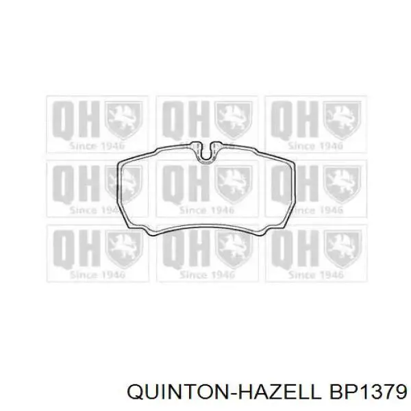 BP1379 QUINTON HAZELL колодки тормозные задние дисковые