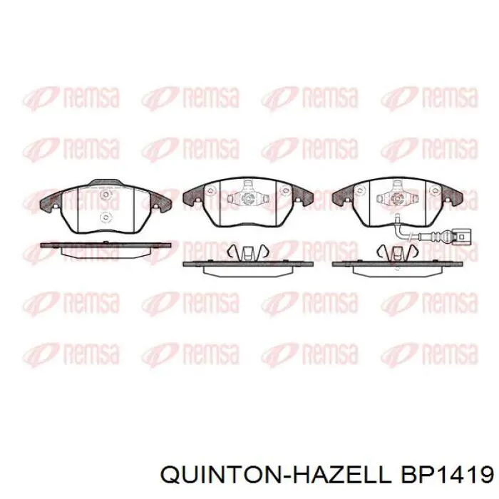 Купить BP1419 QUINTON HAZELL Колодки тормозные