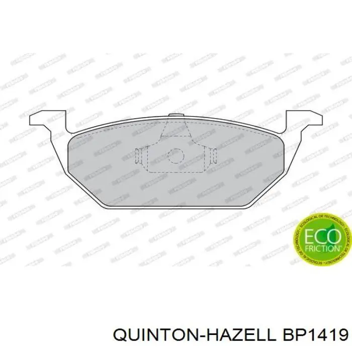 Передние тормозные колодки BP1419 QUINTON HAZELL