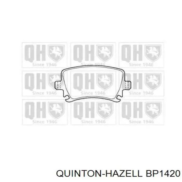 Задние тормозные колодки BP1420 QUINTON HAZELL