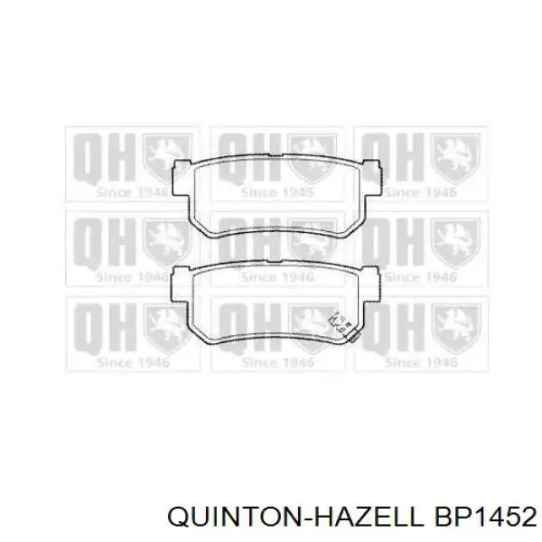 Колодки тормозные задние дисковые QUINTON HAZELL BP1452