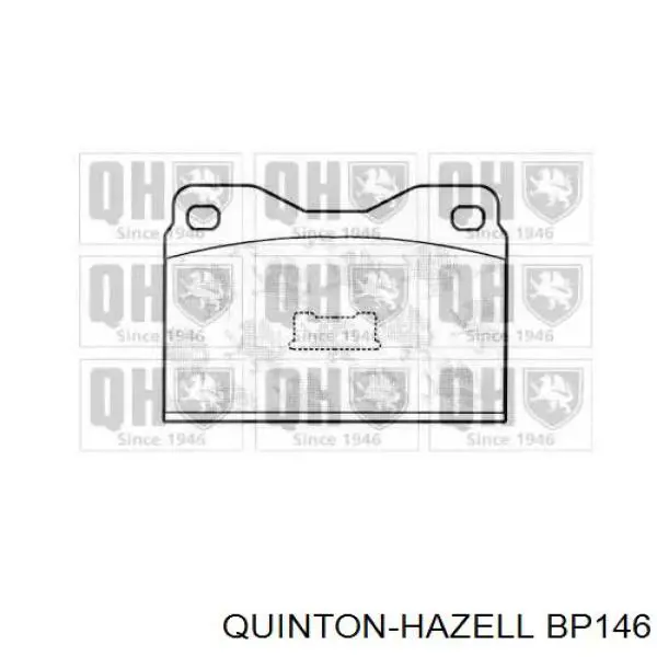 Передние тормозные колодки BP146 QUINTON HAZELL