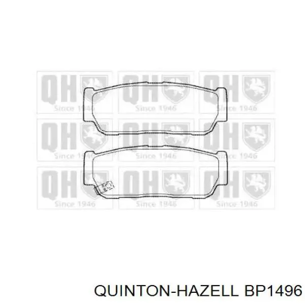 Колодки тормозные задние дисковые QUINTON HAZELL BP1496