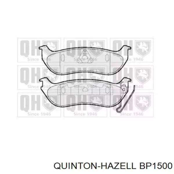 BP1500 QUINTON HAZELL задние тормозные колодки