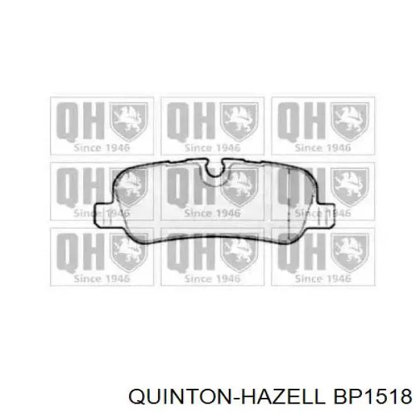 Задние тормозные колодки BP1518 QUINTON HAZELL