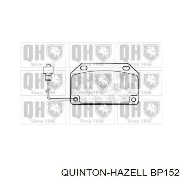 Передние тормозные колодки BP152 QUINTON HAZELL