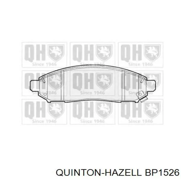 Передние тормозные колодки BP1526 QUINTON HAZELL