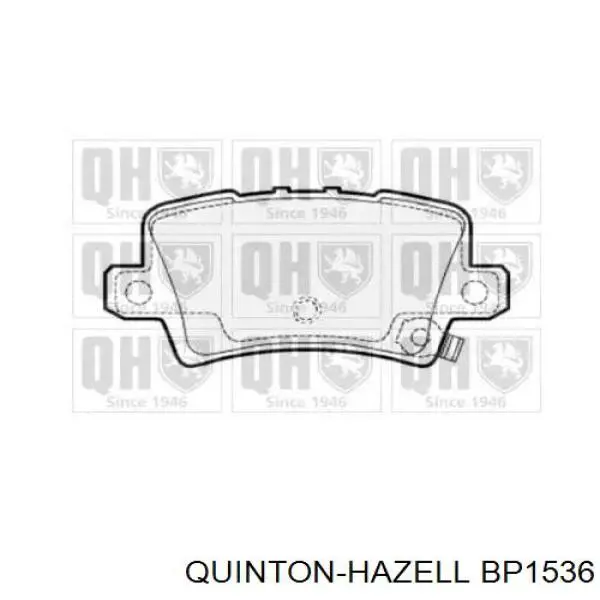 Колодки тормозные задние дисковые QUINTON HAZELL BP1536