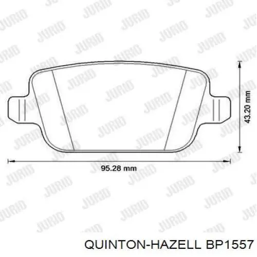 Задние дисковые колодки QUINTON HAZELL BP1557