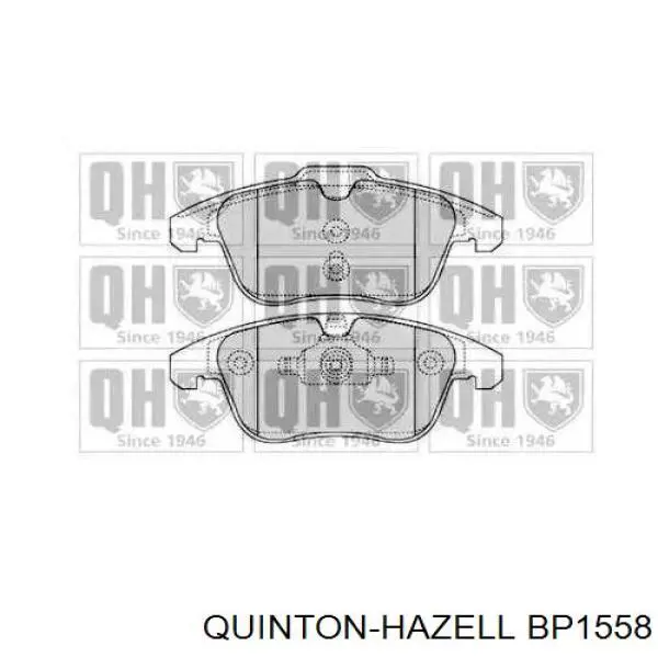 BP1558 QUINTON HAZELL колодки тормозные передние дисковые