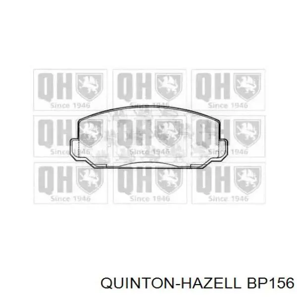 Передние тормозные колодки BP156 QUINTON HAZELL