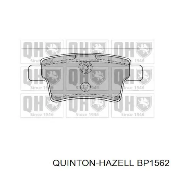 BP1562 QUINTON HAZELL задние тормозные колодки
