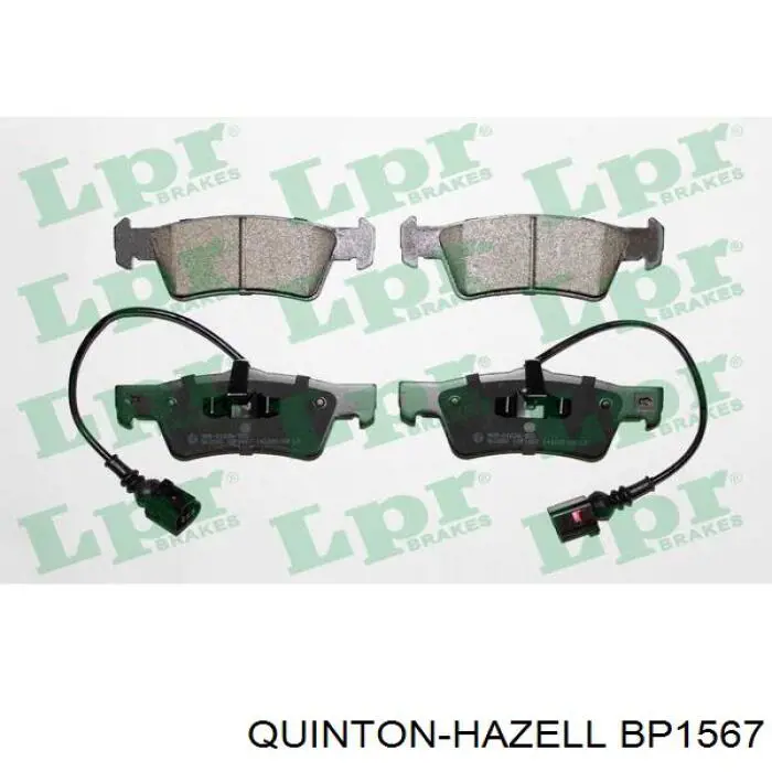Колодки дисковые  QUINTON HAZELL BP1567 цена, от 24.66 USD