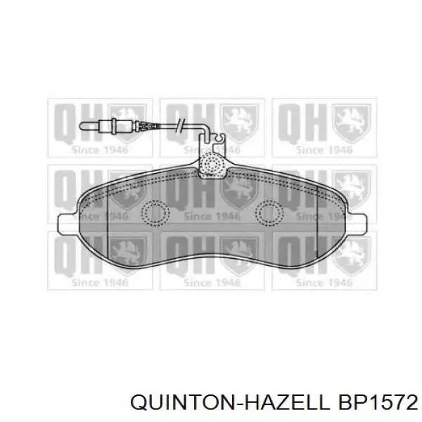 Передние тормозные колодки BP1572 QUINTON HAZELL