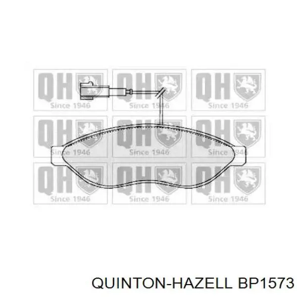 BP1573 QUINTON HAZELL колодки тормозные передние дисковые