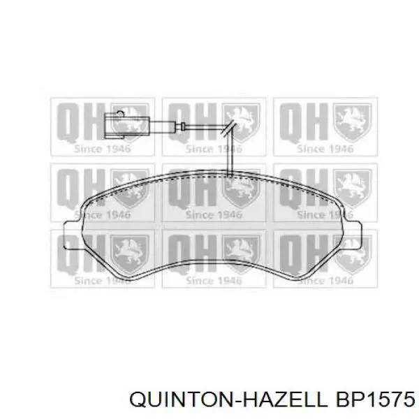 Передние тормозные колодки BP1575 QUINTON HAZELL