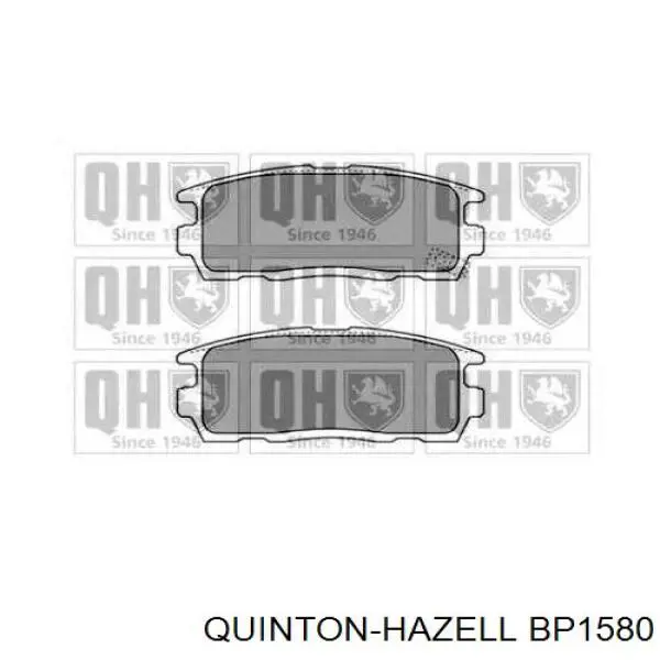 Задние тормозные колодки BP1580 QUINTON HAZELL