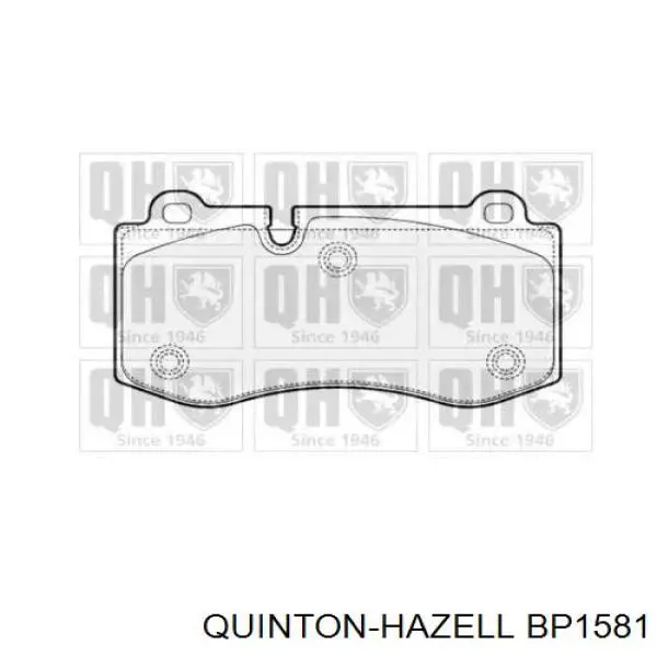 Передние тормозные колодки BP1581 QUINTON HAZELL