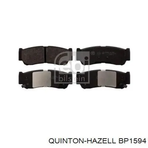 Задние тормозные колодки BP1594 QUINTON HAZELL