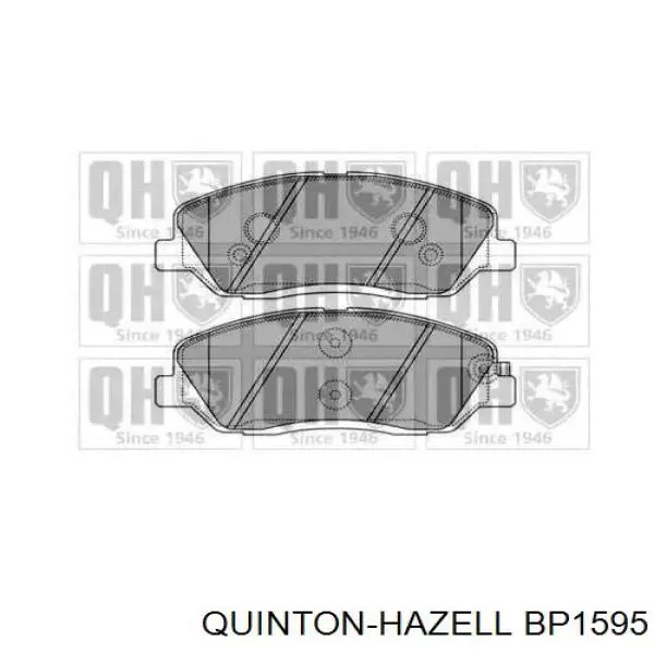 Передние тормозные колодки BP1595 QUINTON HAZELL