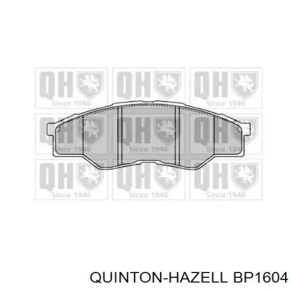 Передние тормозные колодки BP1604 QUINTON HAZELL