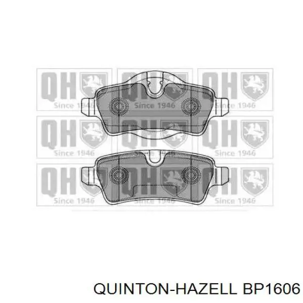 Колодки тормозные задние дисковые QUINTON HAZELL BP1606