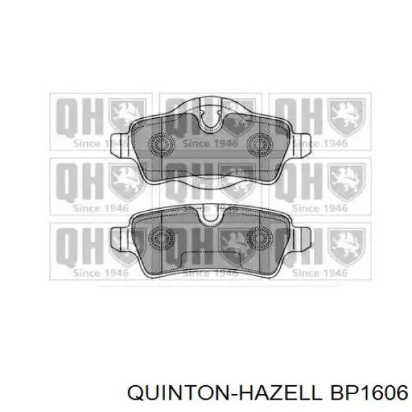 Задние тормозные колодки BP1606 QUINTON HAZELL