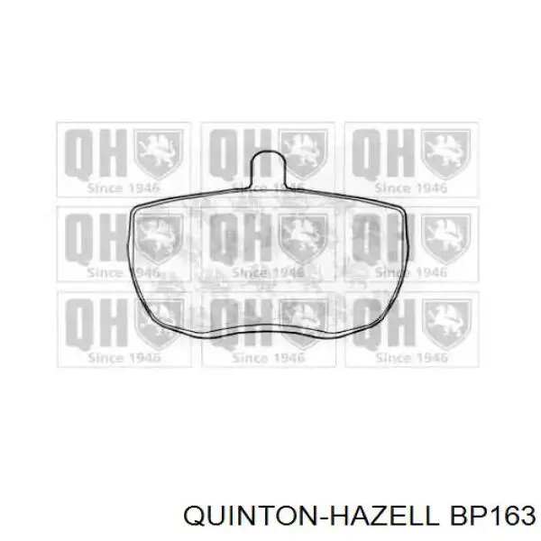 BP163 QUINTON HAZELL передние тормозные колодки