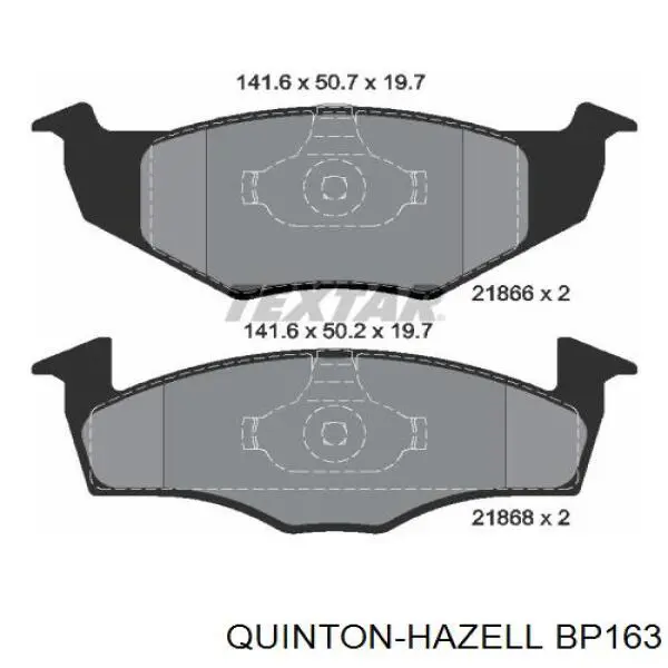 Колодки QUINTON HAZELL BP163 цена, от 16.06 USD