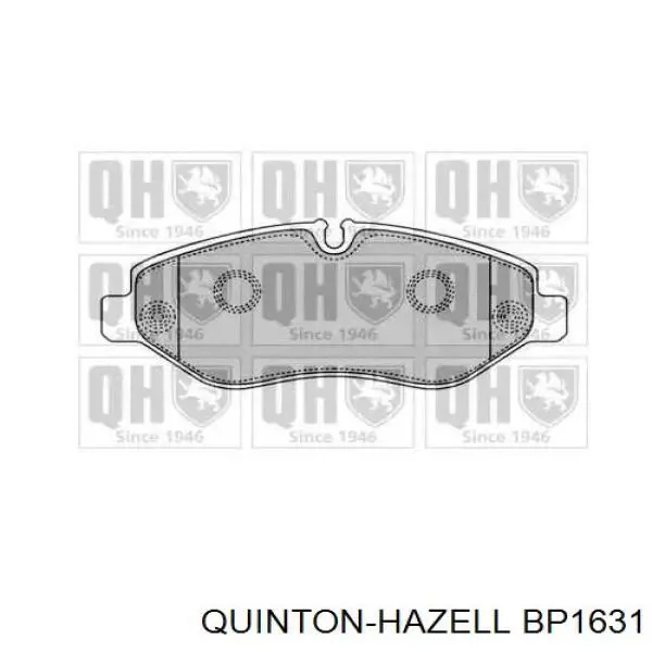 Передние тормозные колодки BP1631 QUINTON HAZELL