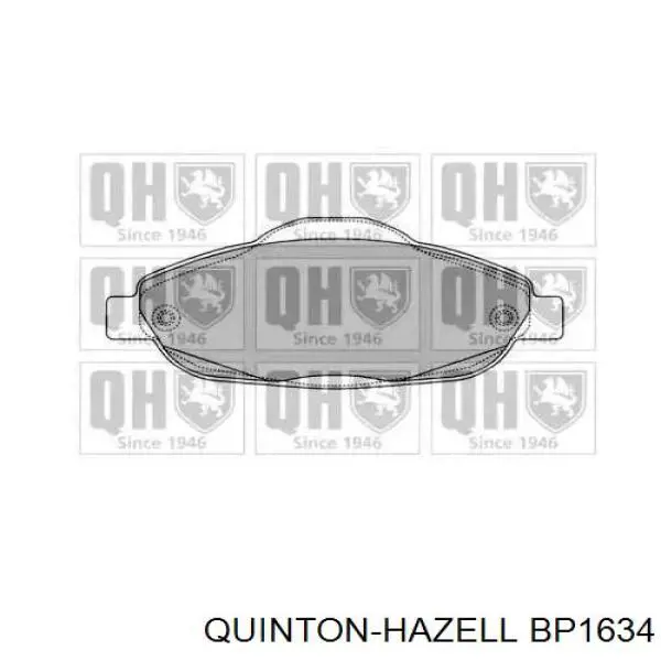 Передние тормозные колодки BP1634 QUINTON HAZELL