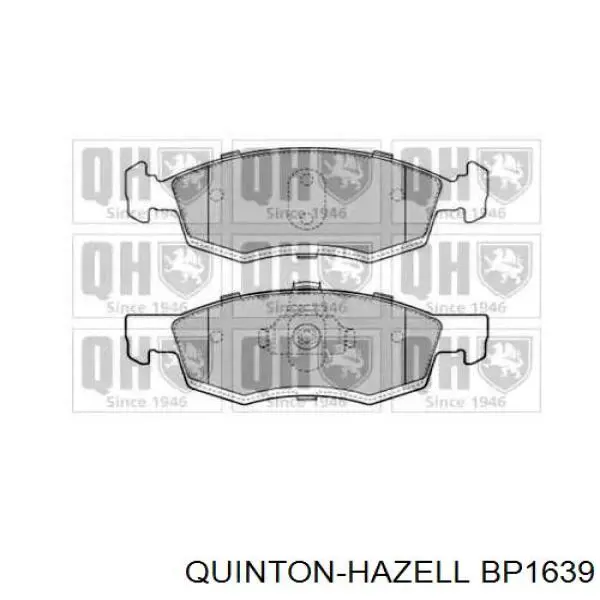 Передние тормозные колодки BP1639 QUINTON HAZELL