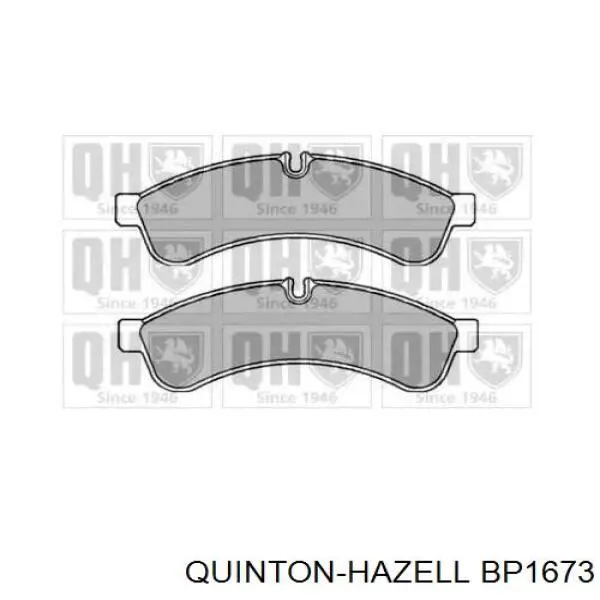 BP1673 QUINTON HAZELL задние тормозные колодки
