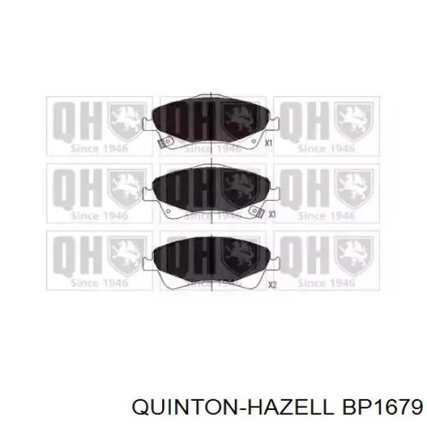 Передние тормозные колодки BP1679 QUINTON HAZELL