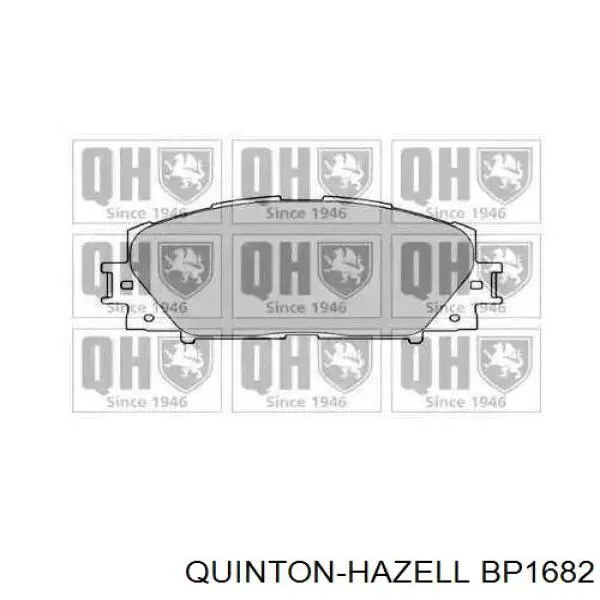 Передние тормозные колодки BP1682 QUINTON HAZELL