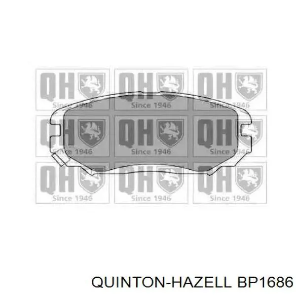 Передние тормозные колодки BP1686 QUINTON HAZELL