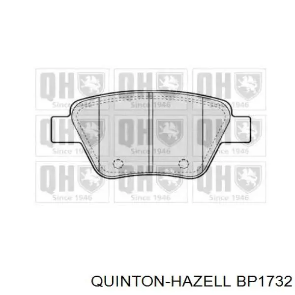 Колодки тормозные задние дисковые QUINTON HAZELL BP1732