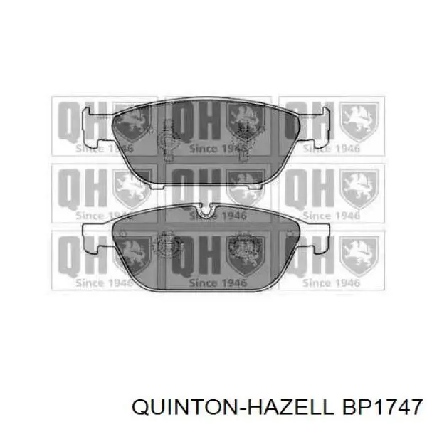 Передние тормозные колодки BP1747 QUINTON HAZELL